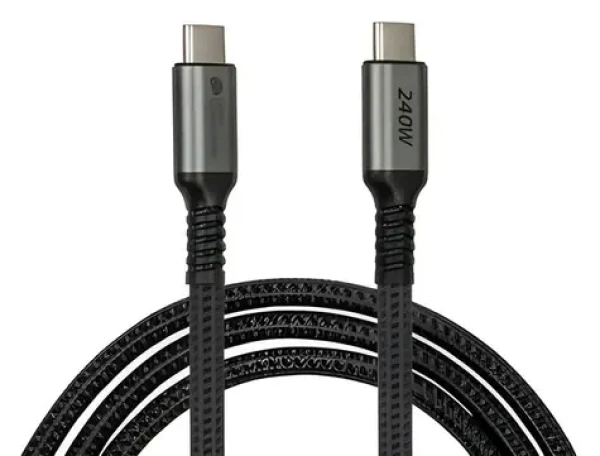Good Connections USB-C - USB-C 2m čierna / Nabíjací kábel / USB 2.0 / 240W / 480 Mbit/s (2240-CCT020A)