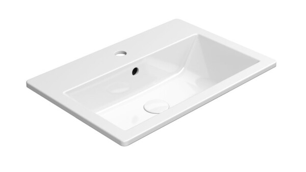 GSI - KUBE X keramické umývadlo 58,5x40,5cm, zápustné, biela ExtraGlaze 9433111