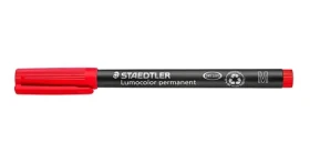 Staedtler Lumocolor 317 M červená / Popisovač / Permanentný / 1 mm / OHP (317-2)