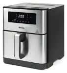 Breville VDF131X strieborná/čierna / Teplovzdušná fritéza / 1700 W / 9 l / dotykový displej / 6 programov (VDF131X)