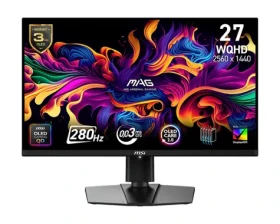 26.5" MSI MAG 271QP X28 čierna / QHD / QD-OLED / 16:9 / 0.03ms / 1500000:1 / 450cd-m2 / HDMI + DP + USB-C / VESA (MAG 271QP QD-OLED X28)
