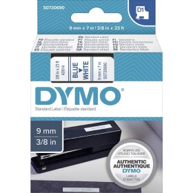 Páska do štítkovača DYMO D1 40914 Farba pásky: biela Farba písma:modrá 9 mm 7 m; S0720690
