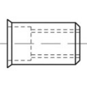 TOOLCRAFT TO-5444199 slepá nitovacie matice M4 ocel 500 ks; TO-5444199