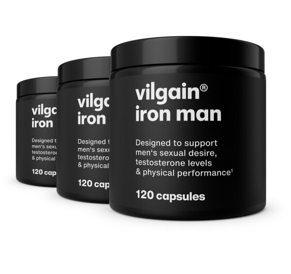 Vilgain Iron Man – 3× 120 kapsúl