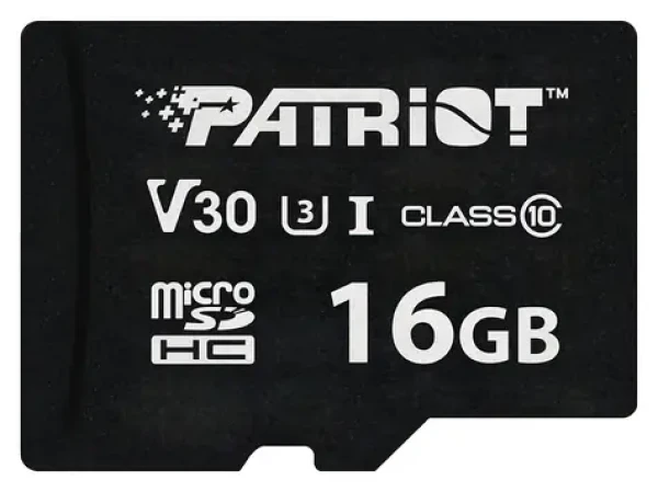 Patriot VX V30 U3 / Pamäťová karta microSDHC / 16GB / UHS-I U3 / V30 / Class 10 / 90 MB/s (PSF16GVX31MCH)