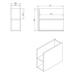 SAPHO - LOREA skrinka s umývadlom 101x46x51,5cm (20+80 cm), pravá, biela matná LE080-3131-R-01