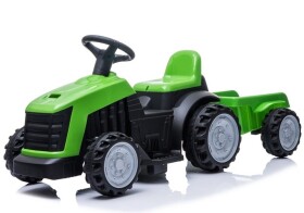 Mamido Detský elektrický traktor s vlečkou zelený