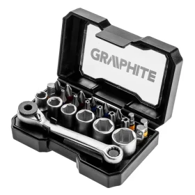 Graphite 56H610 Sada nástrčných kľúčov 1|4 s račňou / 24 ks (56H610)