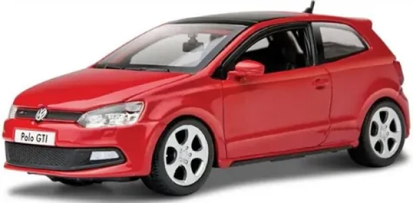 Bburago PLUS Volkswagen Polo GTI Mark 5 červená