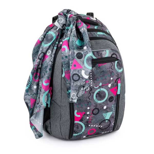 Bagmaster PORTO 22 A školský batoh - Memphis grey 29 l 220305