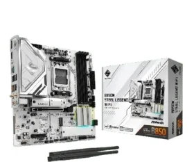 ASRock B850 Steel Legend Wifi / AMD B850 / DDR5 / SATA III / USB 3.2 / 2.5 GLAN / Wi-Fi 7 / sc.AM5 / mATX (90-MXBS2-A0UAYZ)