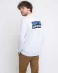 Patagonia M's L/S P-6 Logo Responsibili-Tee® White S