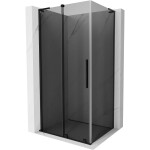 MEXEN/S - Velar L sprchovací kút, posuvné dvere 120 x 75, grafit, čierna 871-120-075-43-70