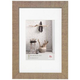 Walther+ design HO440W vymeniteľný fotorámček Formát papiera: 40 x 40 cm biela, béžová; HO440W
