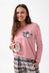 Dámske pyžamo Luna 322 long/r M-2XL Z25/26 modrá L