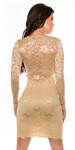 Sexy KouCla PartyDress V-Cut laced champagne 16