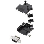 Amphenol L17D45PK-P-09-L77DE09SST sada D-SUB zásuvková lišta 45 ° Pólov: 9 skrutkovací 1 ks; L17D45PK-P-09-L77DE09SST
