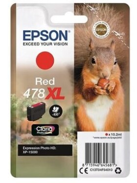 Epson originálny toner 478XL Claria Photo HD, red (C13T04F54010)