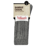 Zimné bambusové ponožky BAMBUS CASUAL UNISEX SOCKS BELLINDA sivý melír