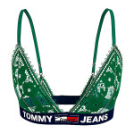 Dámska čipkovaná podprsenka Undersized Jeans UW0UW03508-L30 - Tommy Hilfiger S