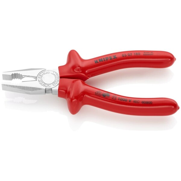 Knipex 03 07 180 VDE kombinované kliešte, 180 mm, DIN ISO 5746, DIN EN 60900; 03 07 180