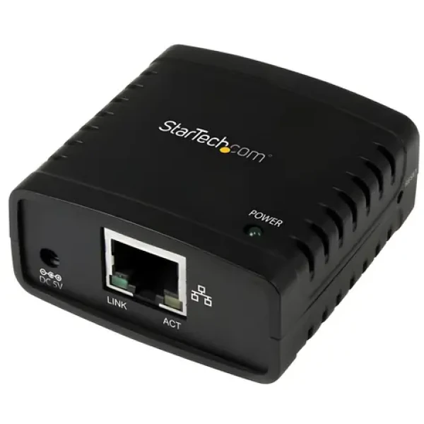 StarTech USB tlačový server / Tlačový server / 1x RJ-45 / 1x USB 2.0 / LPR / čierna (PM1115U2)