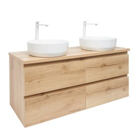 Kúpeľňová skrinka s umývadlom SAT B-Way 119x50x45 cm dub mat BWAY2120OAKDU2B BWAY2120OAKDU2B