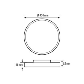 ESYLUX EO10850592 EO10850592 LED stropné svietidlo LED biela; EO10850592