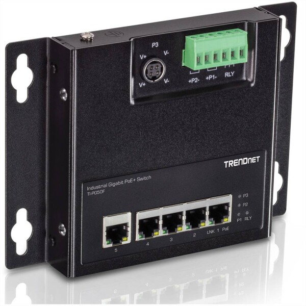 TrendNet TI-PG50F priemyselný ethernetový switch 10 / 100 / 1000 MBit/s; 21.22.1424