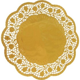 Dekoratívna krajka kruhová zlatá 32 cm 4 ks - Wimex - Wimex