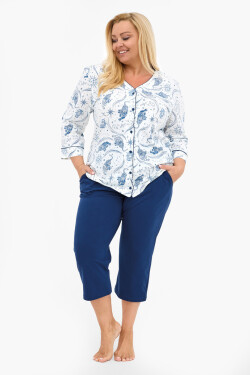 DÁMSKE PYŽAMO DR 162/446 KRISTIN 2 VEĽKÉ ecru 3xl