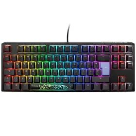 Ducky One 3 Classic TKL Cherry MX-Red čierna / herná klávesnica / podsvietená / mechanická / drôtová USB-C / DE (DKON2187ST-RDEPDCLAWSC1)