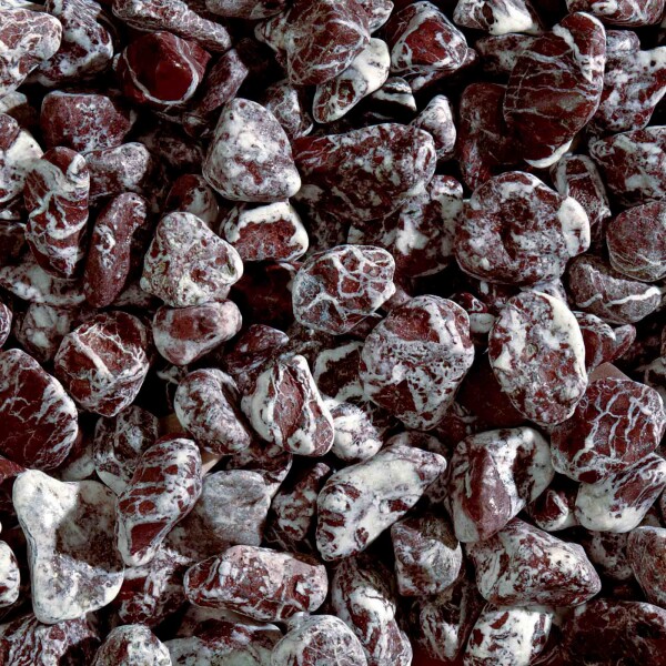 Granulati Zandobbio Okrasné kamene Rouge Royal 25 - 40 mm 20 kg