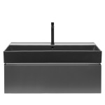 Kúpeľňová skrinka s umývadlom SAT Feel 100x30x46 cm antracit SATFEEL100ANTU3B SATFEEL100ANTU3B