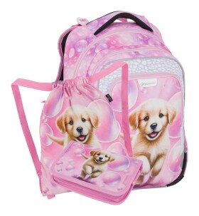Školský set Bagmaster LUMI 26 A Set S Puppy dog