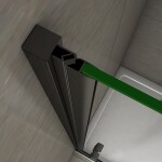 H K - Sprchové dvere jednokrídlové BLACK SAFIR D1 90, 88,7-91,7x 200 cm SE-BLACKSAFIRD190SET