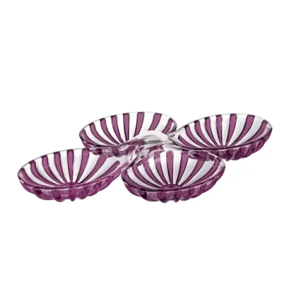Guzzini Dolce VITA fialová / Miska na predjedlá / súprava 2 ks / bioplast / 35x22x5, 5 cm (12690077)