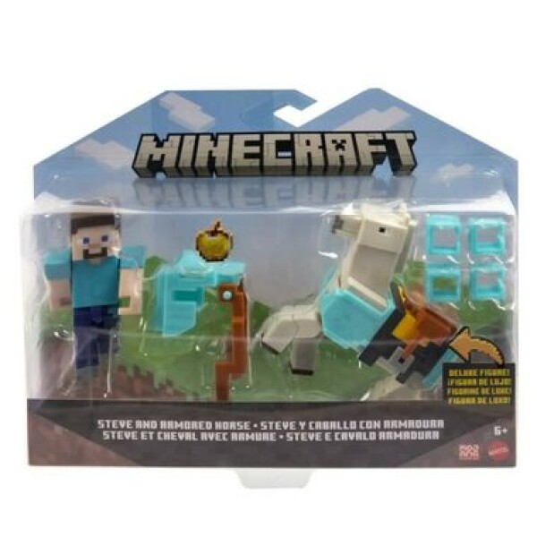 Mattel Minecraft Steve a kôň