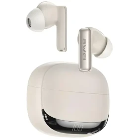 Awei TA19 béžové / Bezdrôtové slúchadlá / ANC / Bluetooth 6.0 / nabíjacie púzdro / až 20 h (AWE000317)