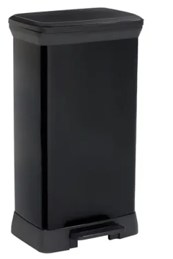 Curver Deco Bin čierna / Odpadkový kôš / 50 l / pedálové otváranie (187178)
