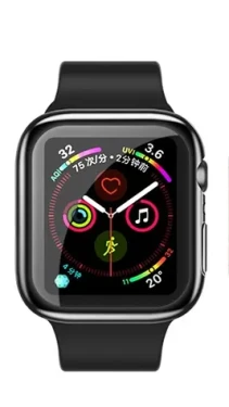 USAMS BH486 TPU Full Protective Púzdro pre Apple Watch 44mm čierna (6958444964775)