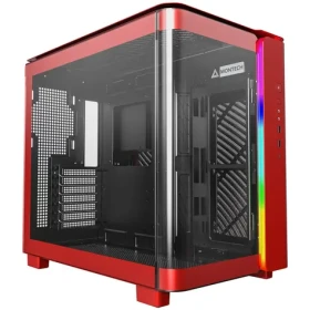 Montech KING 95 červená / ATX / 2x USB-A 3.0 / 1x USB-C 3.0 / bez zdroja / priehľadná bočnica (KING95R)