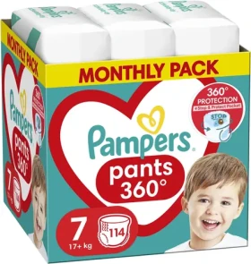 Pamper Pants 17+kg (114ks) / Plienkové nohavičky / Veľkosť 7 (17+kg) (8700216341653)