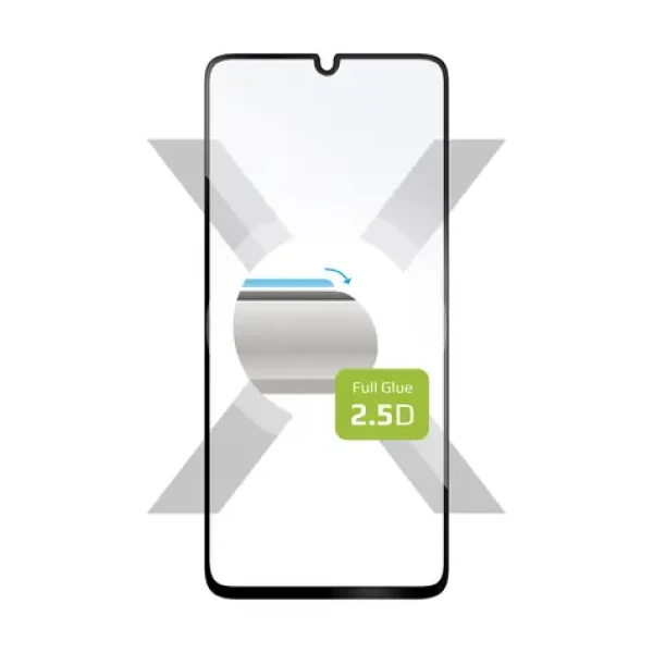 FIXED Full-Cover Ochranné tvrdené sklo pre Samsung Galaxy A41 čierna / lepenie cez celý displej (FIXGFA-528-BK)