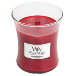 Woodwick Pomegranate 275g - váza stredná / doba horenia: až 65h (5038581057910)