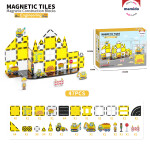 Mamido Mamido Magnetická stavebnica dopravné mesto 47 dielov, žeriav, bager, nakladač MT1476