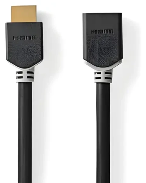 Nedis High Speed HDMI 1 m antracit / Predlžovací kábel HDMI / 8K 60Hz / 48 Gbps / eARC / Ethernet (CVBW35090AT10)
