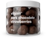 Vilgain Lyofilizované jahody v čokoláde – horká čokoláda 120 g
