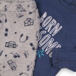 Chlapčenský set bavlnený, tričko a tepláky, Minoti, AWESOME 5, kluk - 74/80 | 9-12m
