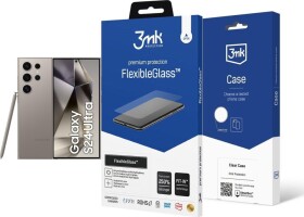 Samsung Galaxy S24 Ultra 5G 12/256GB Szary (SM-S928BZTGEUE) + FlexibleGlass + Etui Clear Case